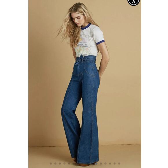EUC 27 $307 Stoned Immaculate Waiting For The Sun Denim Jean in Fillmore Sunbeam - Picture 1 of 10